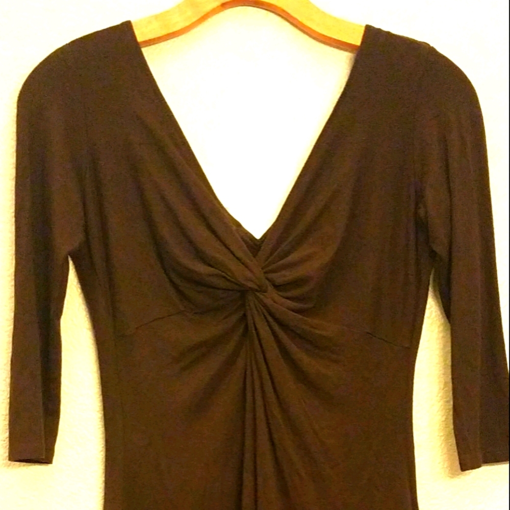 London Times Dress Double V-Neck